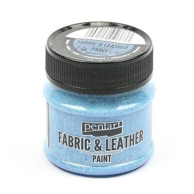 Fabric and leather paint glitter blue