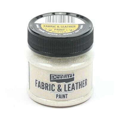 Fabric and leather paint glitter gold