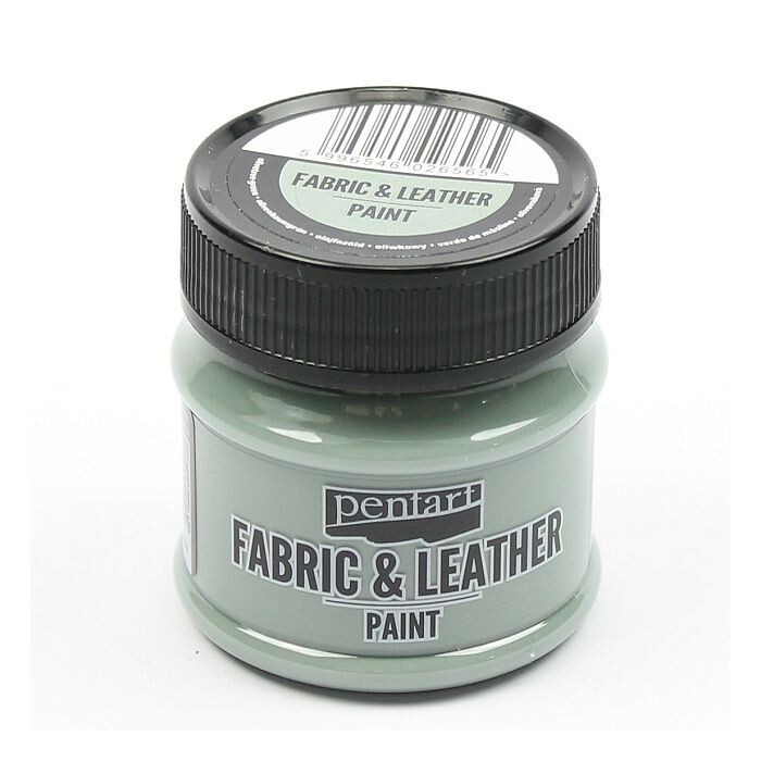 Fabric and leather paint olivetree green