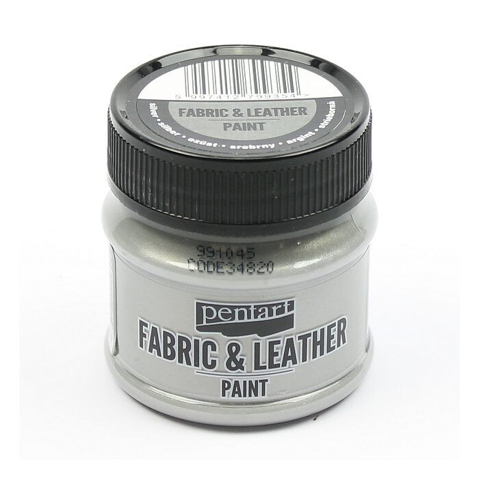Fabric and leather paint silver