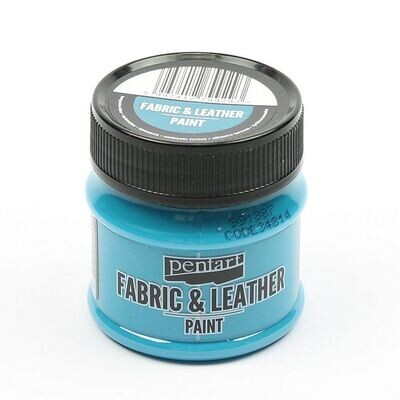 Fabric and leather paint turquoise-blue