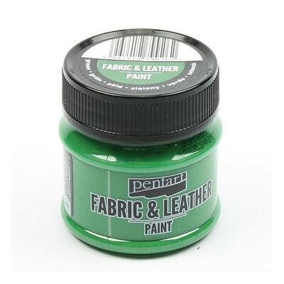 Fabric and leather paint green