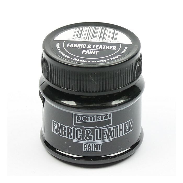 Fabric and leather paint black