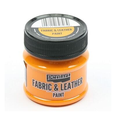 Fabric and leather paint orange