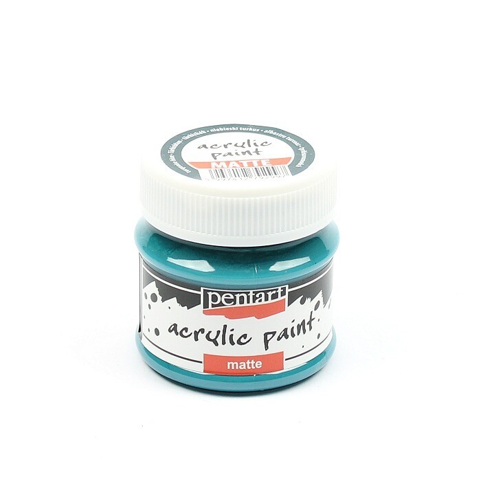 Pentart acrylic paint matte turquoise