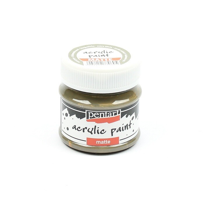 Pentart acrylic paint matte mud gray