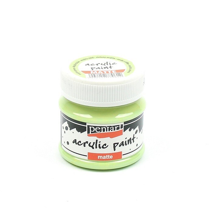 Pentart acrylic paint matte mojito green
