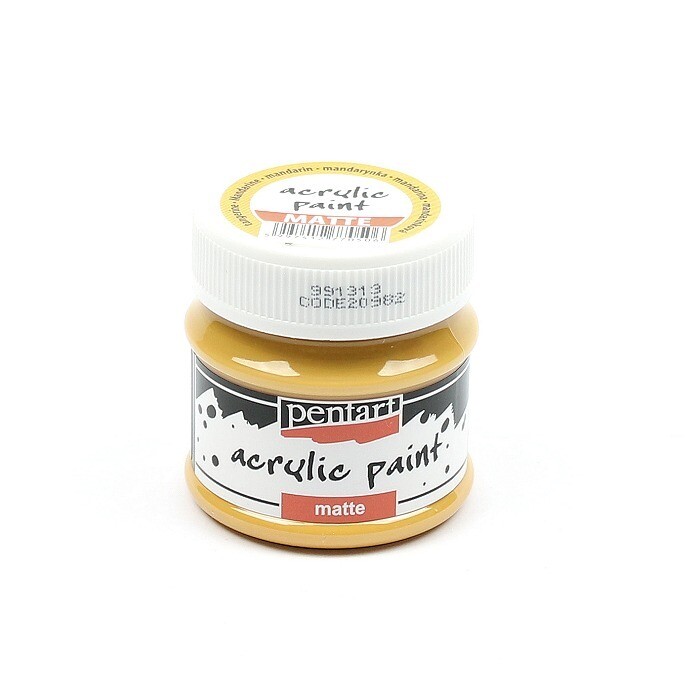 Pentart acrylic paint matte mandarin