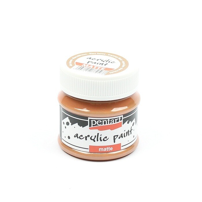 Pentart acrylic paint matte Mars brown