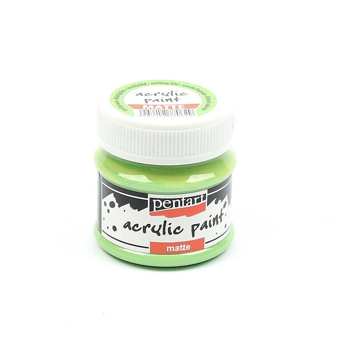 Pentart acrylic paint matte leaf green