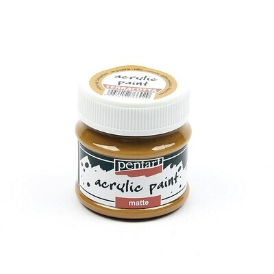 Pentart acrylic paint matte yellow-red clay