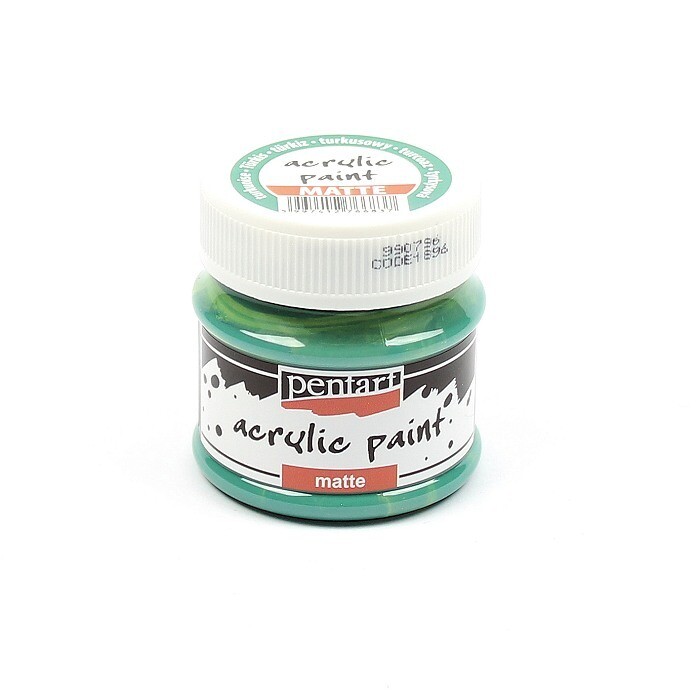 Pentart acrylic paint matte turquoise