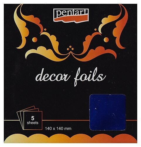 Pentart decor foils blue