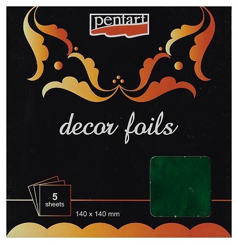 Pentart decor foils green