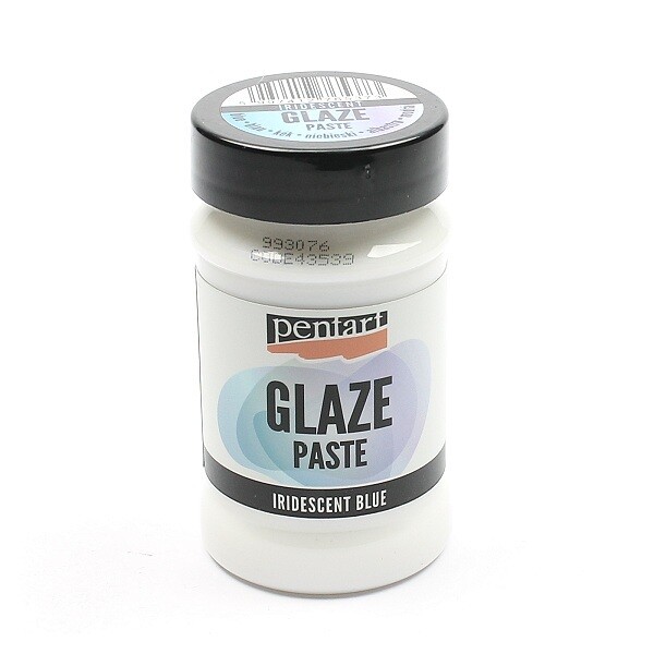 Glaze paste iridescent blue