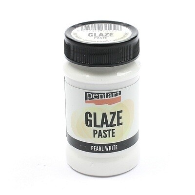 Glaze paste pearl white