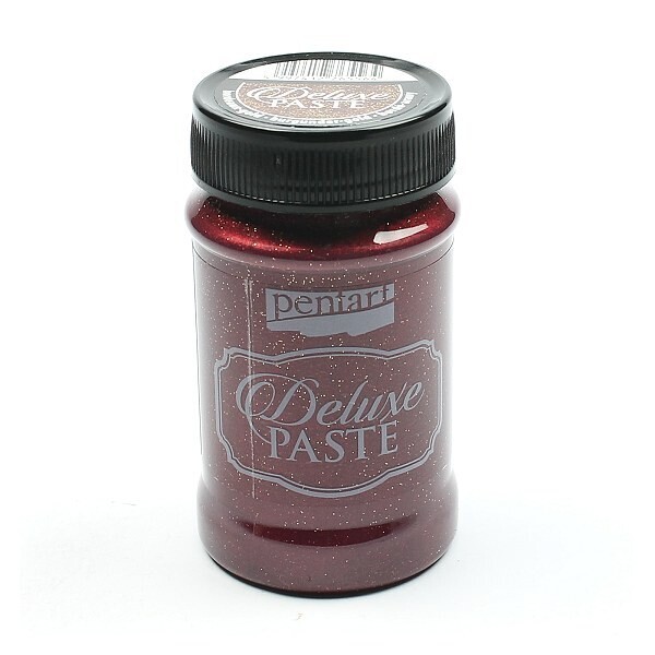 Pentart deluxe paste burgundy-gold