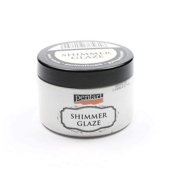 Shimmer glaze pearl white