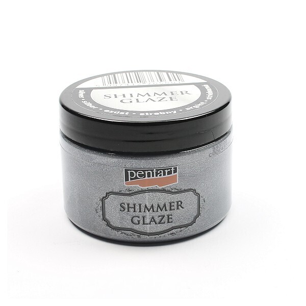 Shimmer glaze silver