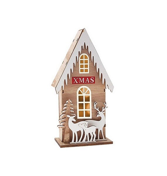 DIY Winterhuis met Led-licht