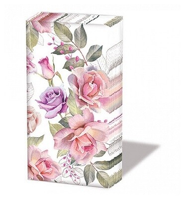 Zakdoekjes papier rozen