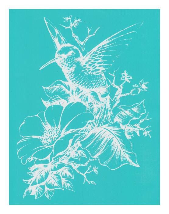 Silk screen stencil  Birds