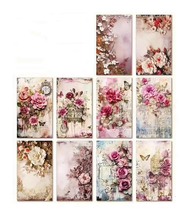 Déco fleurs vintage en papier