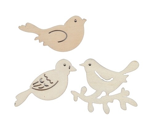 MDF vogel setje