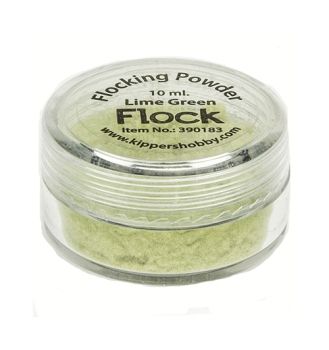 Samtpuder lime green