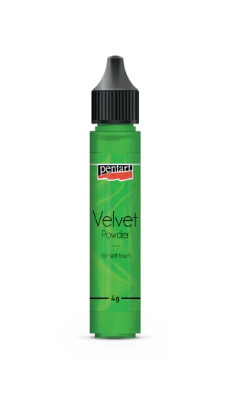 Velvet powder light green