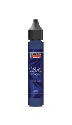 Velvet powder royal blue