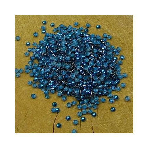 Hotfix  glanzend 3 mm turquoise blauw