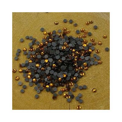 Hotfix  strass 2mm oranje bruin