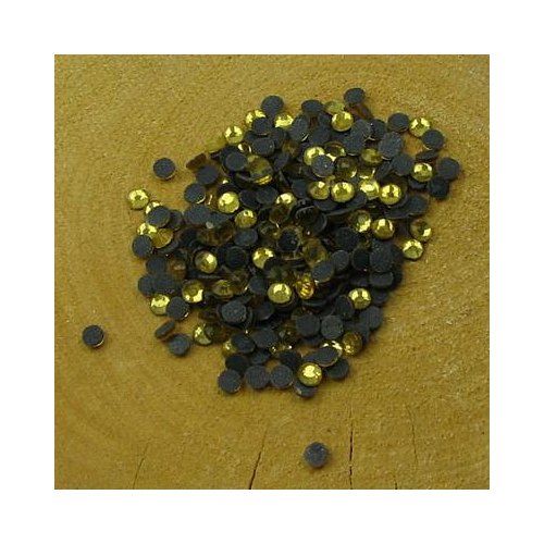 Hotfix  strass 3 mm goud geel