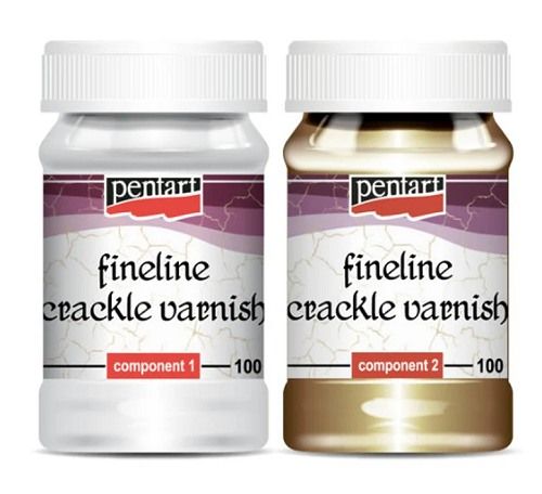 Pentart fineline crackle varnish 2 componenten 100ml