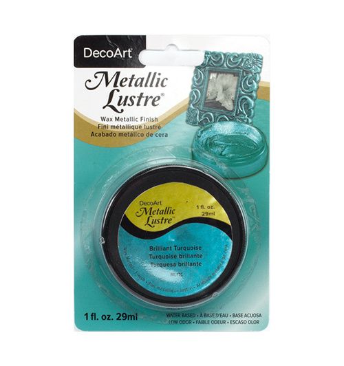 DecoArt metallic lustre Brilliant Turquoise