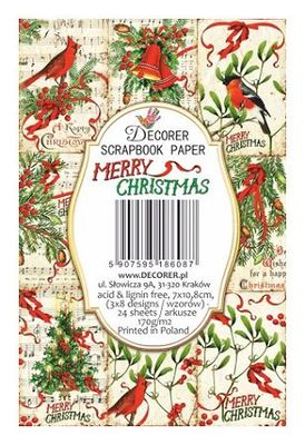 Decorer scrapbook paper Merry christmas