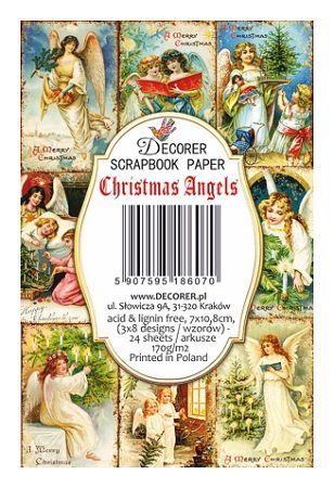 Decorer scrapbook paper Christmas angels