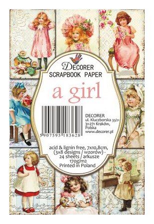 Decorer scrapbook paper a girl