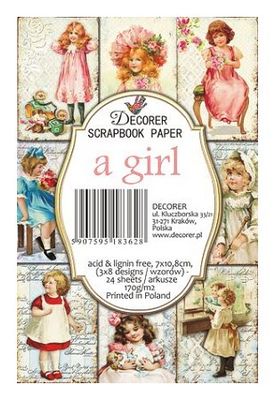 Decorer scrapbook paper a girl