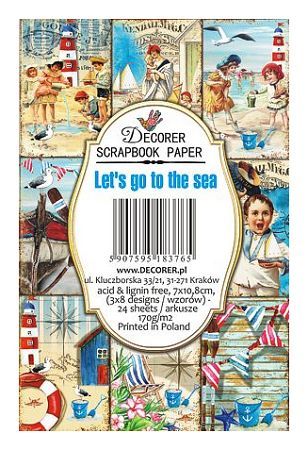 Decorer scrapbook paper Let's go to the sea