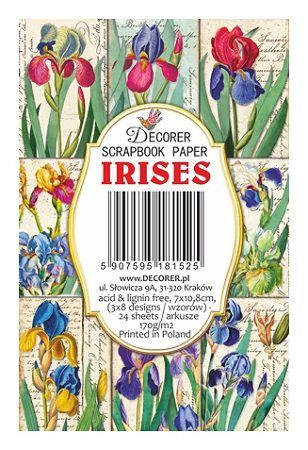 Decorer scrapbook paper Irises