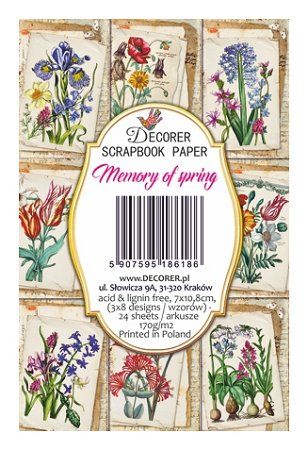 Decorer scrapbook paper Memory of spring