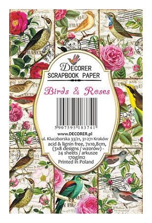 Decorer scrapbook paper birds & roses