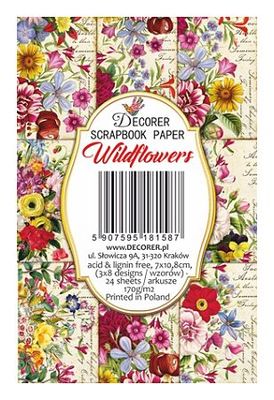 Decorer scrapbook paper wildflowers