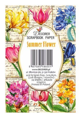 Decorer scrapbook paper summer flower