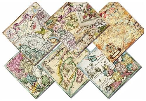 decorer scrapbook paper old maps