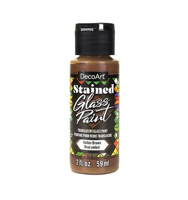 Glass Paint Translucent amber brown