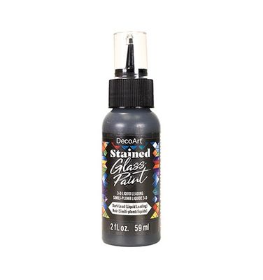 Stained Glass Paint 3-D Liquid Leading dark lead