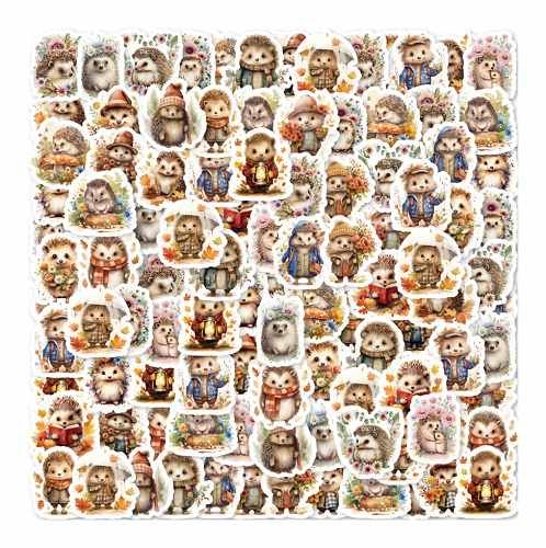 Mini stickers egeltjes 46 pcs